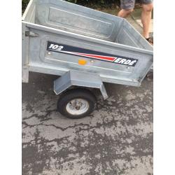 ERDE 102 factory made galvanised tipping trailer