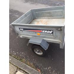 ERDE 102 factory made galvanised tipping trailer