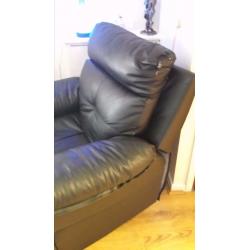 Black leather suite