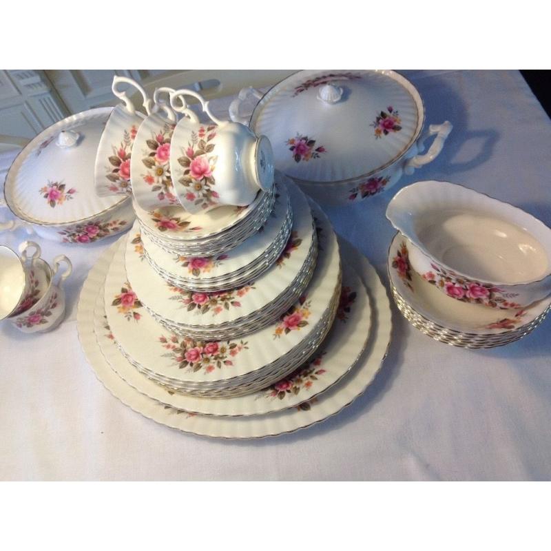 Beautiful bone china dinner service.
