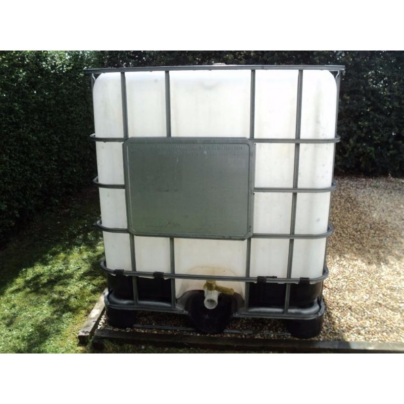I.B.C Container 1000 ltr / Water Collection / Water Butt / Allotment / Free Local Delivery