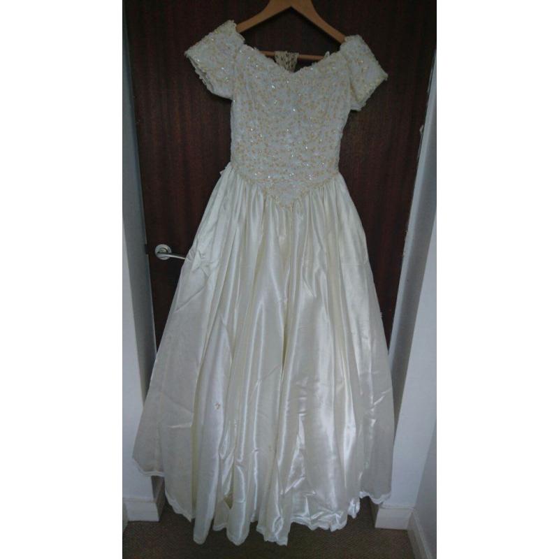 Custom Made Ivory Wedding Dress