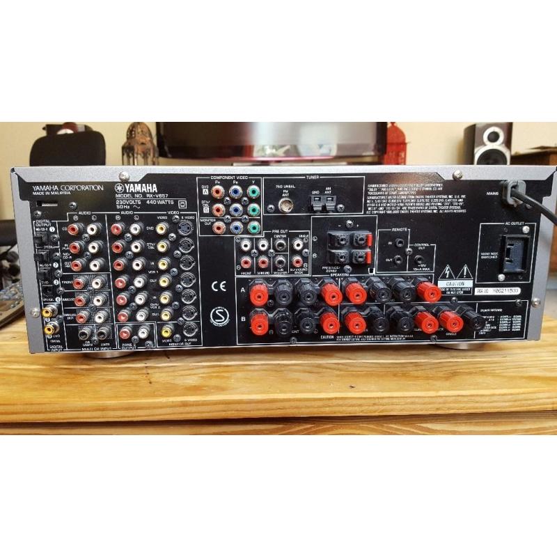 Yamaha RX-657 DTS 6.1AV Receiver. 95w per channel