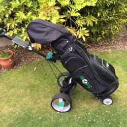 Hill Billy Golf Bag and Hill Billy Electric Trolley. Excellent condition
