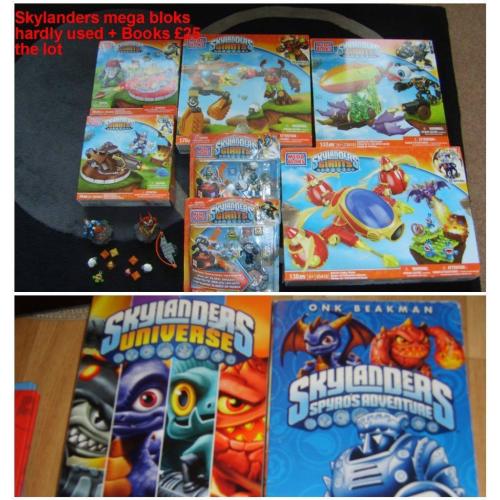 skylanders mega bloks hardly used smoke and pet free home collection from didcot
