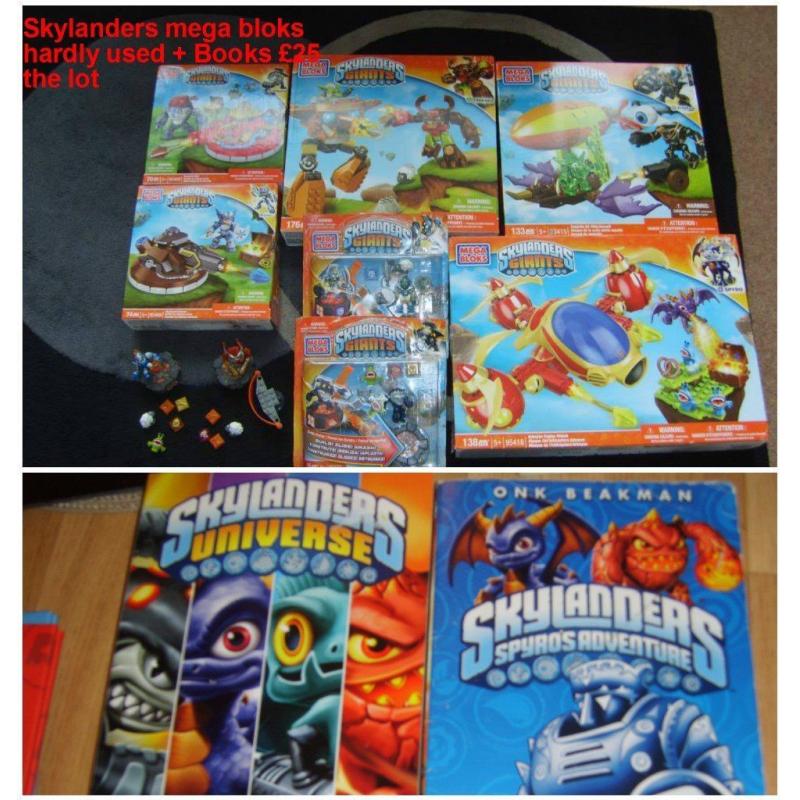 skylanders mega bloks hardly used smoke and pet free home collection from didcot