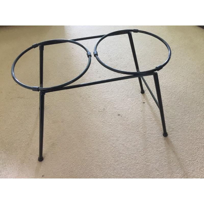 Twin Double Dog Feeding Station Stand