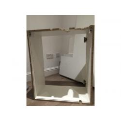 White Wall Cabinet for Kitchen wall unit from Homebase, 60(W)cmx72(H)cmx30(D)cm