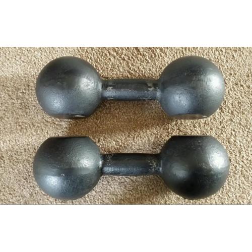 Pair of 15kg Gold's Gym Traditional Dumbbells