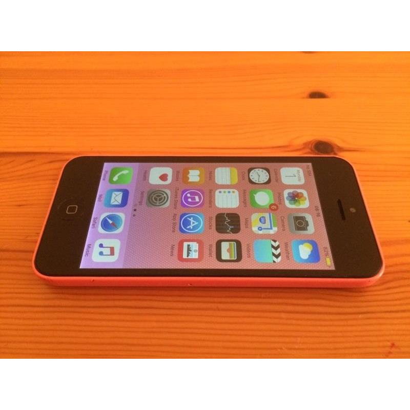 Pink iPhone 5c (unlocked, free delivery, more phones available)