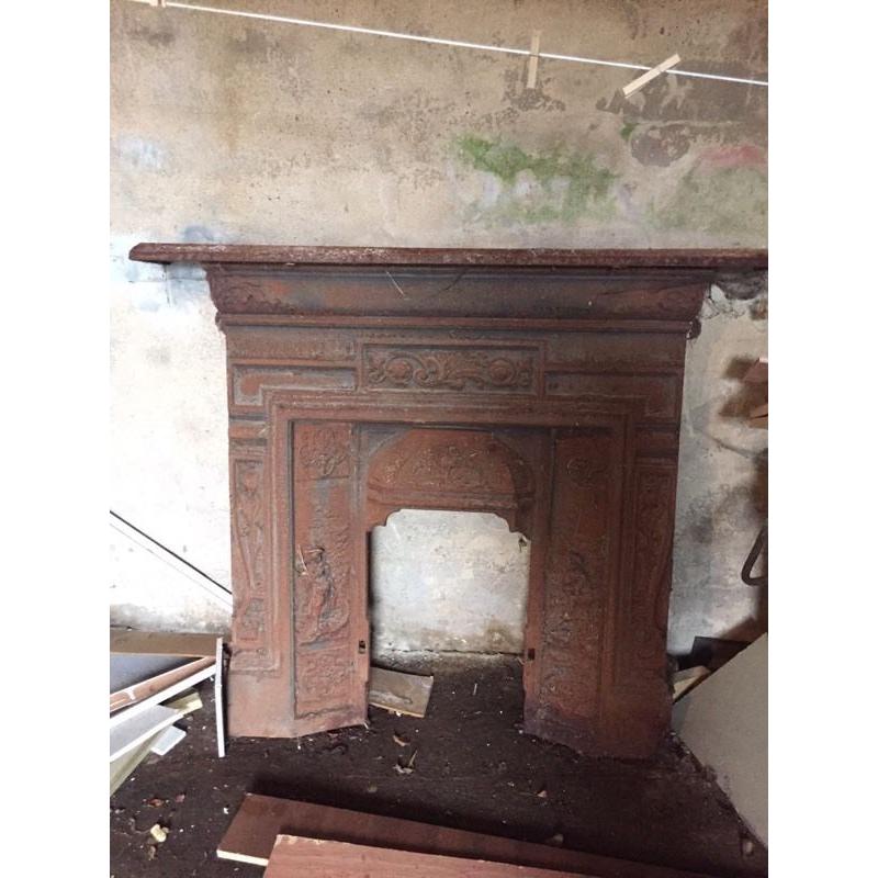 Cast iron fire place