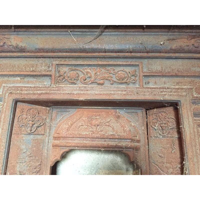 Cast iron fire place