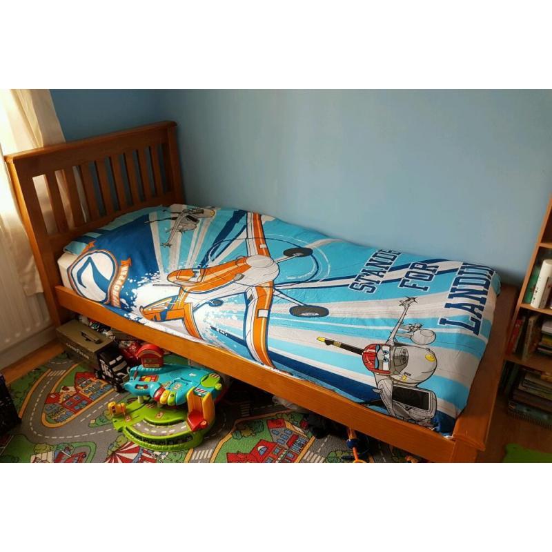 Solid Wood Single Bed Frame