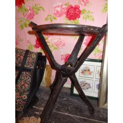 African wood table