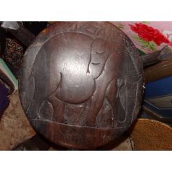 African wood table