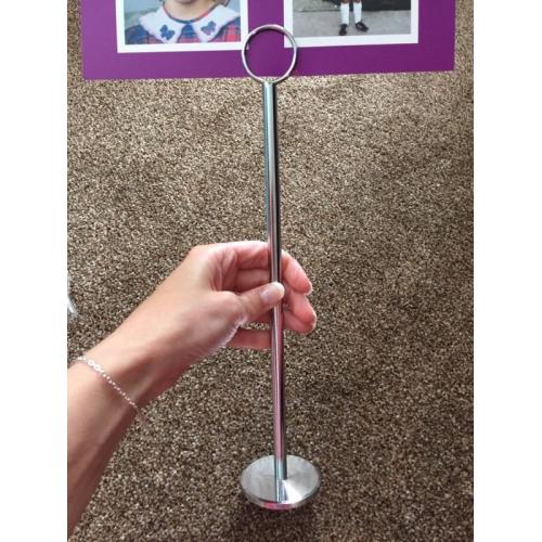 11 Table number holders - perfect for weddings and catering events
