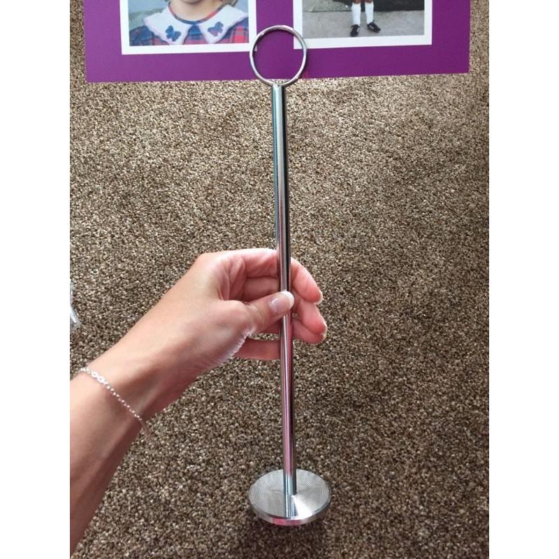 11 Table number holders - perfect for weddings and catering events