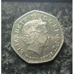 Rare kew gardens 50p coin