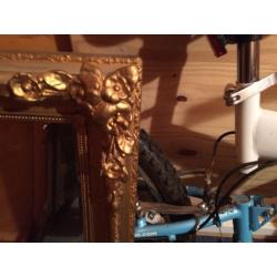 Large vintage mirror with detailed edges - gilt type