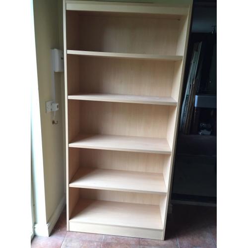Birch veneer bookcase
