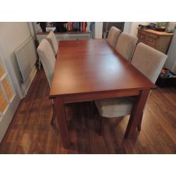 Habitat dining table and 4 grey IKEA chairs