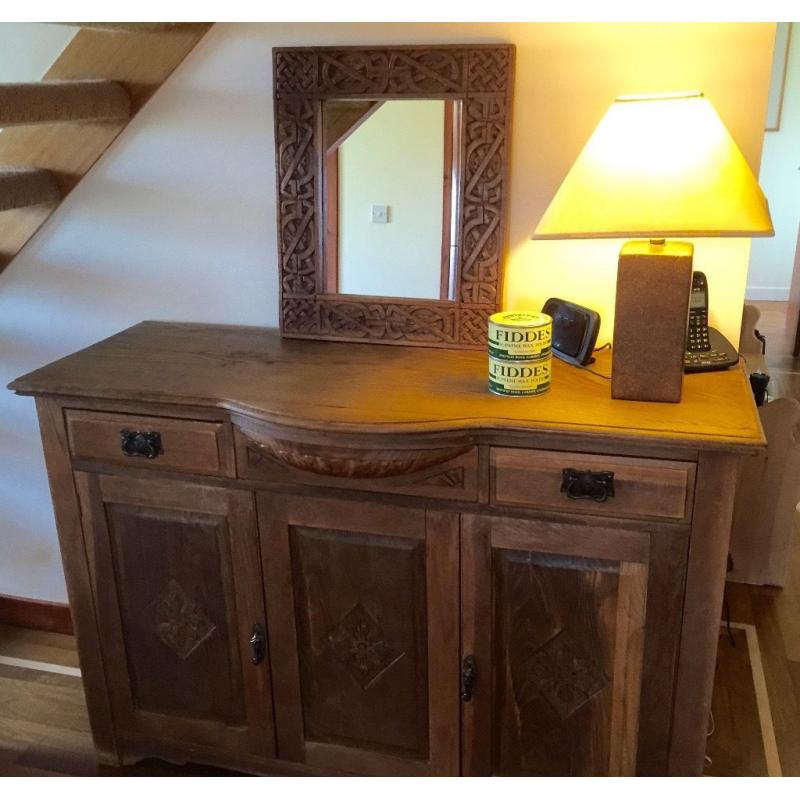 Solid Oak Hall Chest