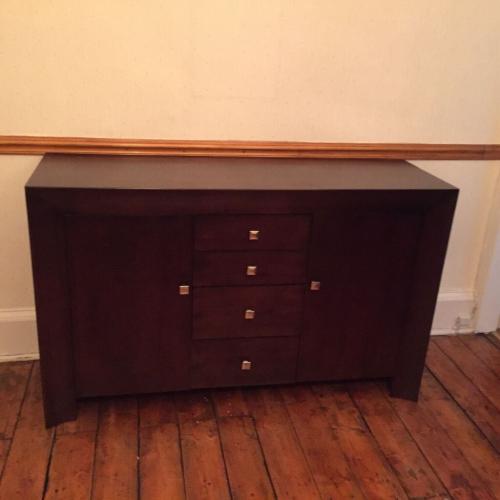 Two solid wood matching units with drawers and cupboards in great condition