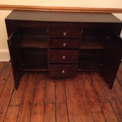 Two solid wood matching units with drawers and cupboards in great condition