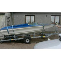 Boat for restoration on new trailer