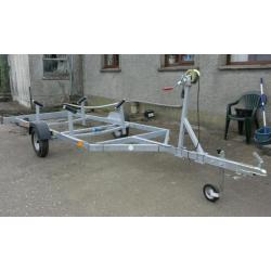 Boat for restoration on new trailer