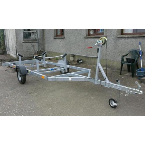 Boat for restoration on new trailer