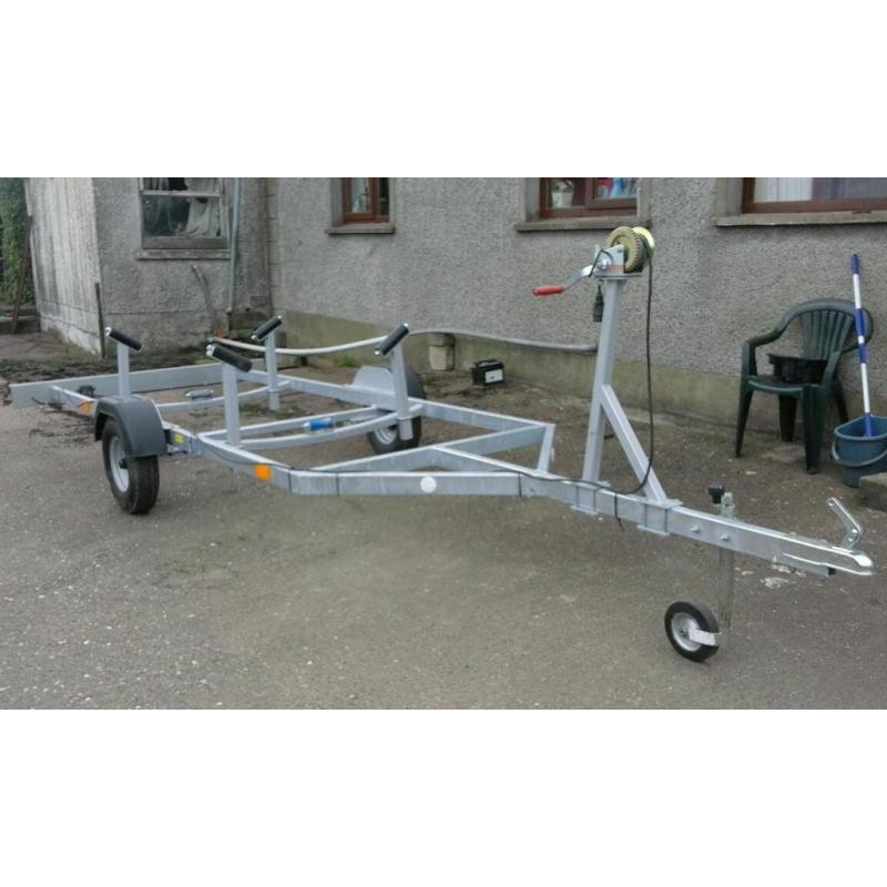 Boat for restoration on new trailer