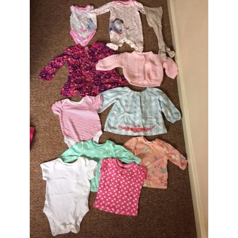 Huge Baby Girl Bundle - 45 pieces! From Newborn up to age 1