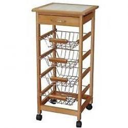 Wooden Kitchen Trolley