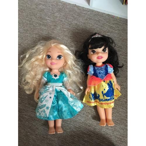 Disney Princess Toddler Dolls x 2