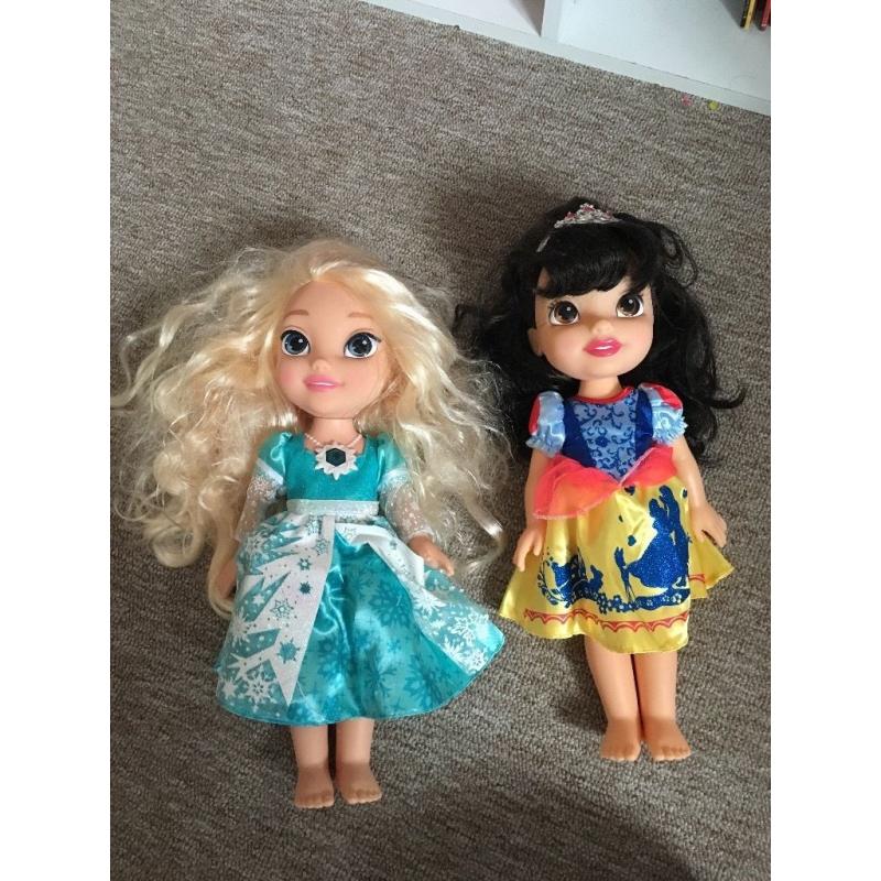 Disney Princess Toddler Dolls x 2
