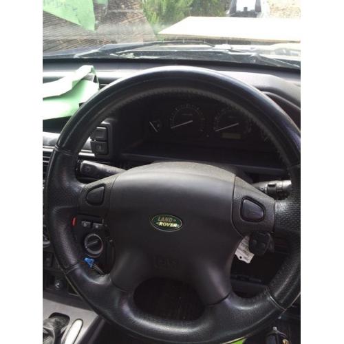 Freelander 1 black leather steering wheel