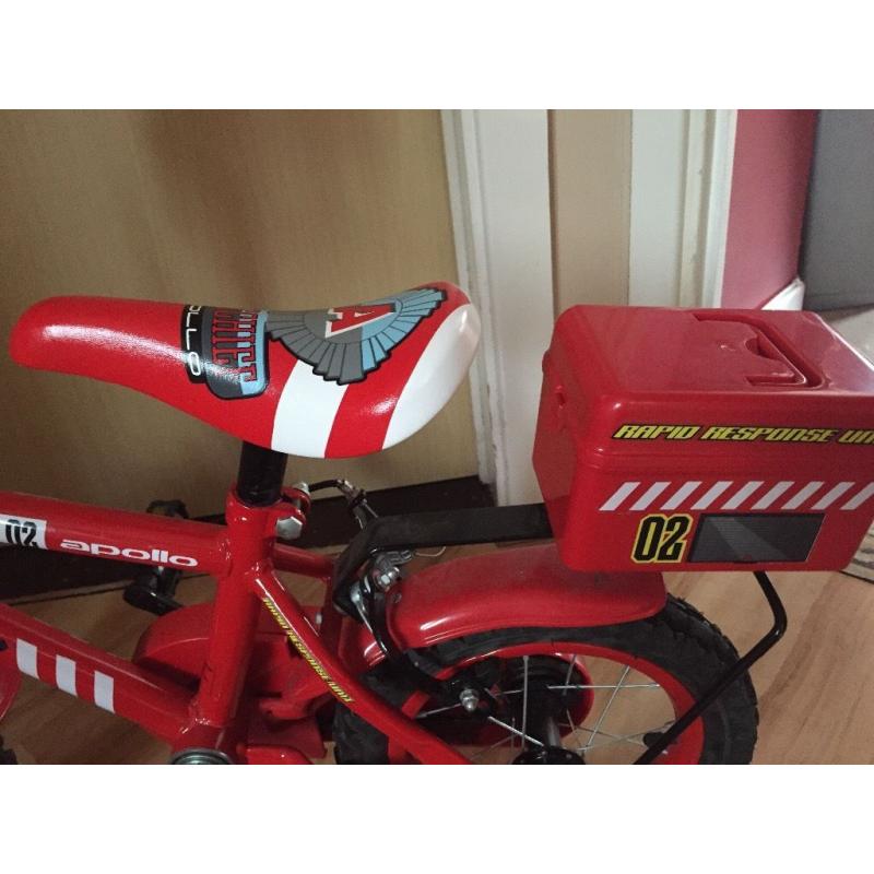 Boys fireman bike