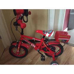 Boys fireman bike