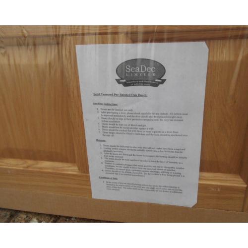 2 Brand New Seadec Oak Internal Doors