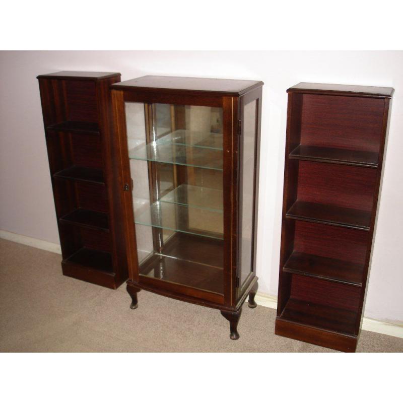 Display Cabinet Antique Reproduction with matching shelves
