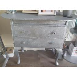 Silver bling sparkling dressing table or chest