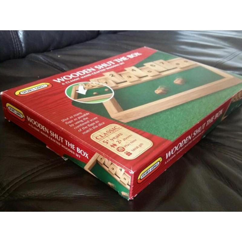 Wooden Shut The Box Game