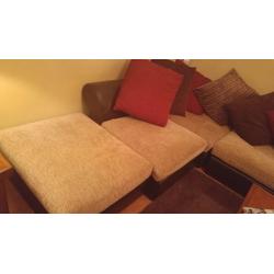 Corner Sofa. Can be split to chaise and sofa. Good condition.