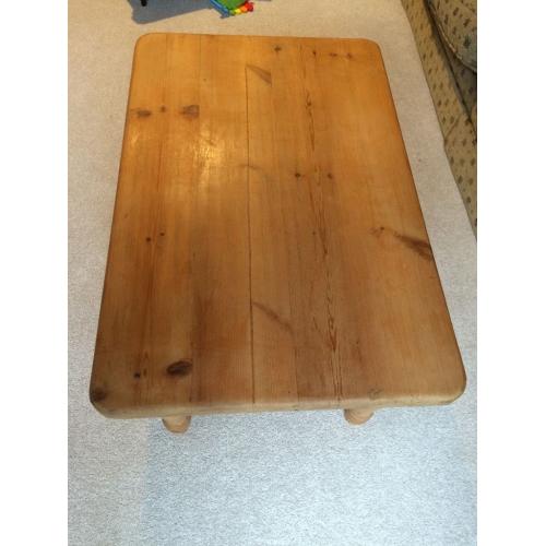 Solid pine coffee table