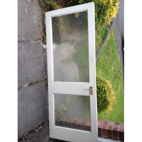 Free glass panel door (76 cm x 195 cm)