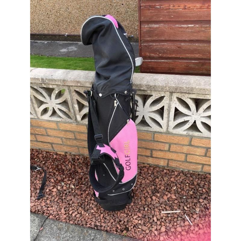 Golf Girl clubs and Bag