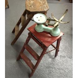 VINTAGE WOODEN STEPS - cute small sets!