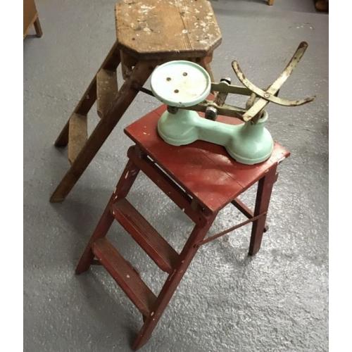VINTAGE WOODEN STEPS - cute small sets!