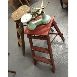 VINTAGE WOODEN STEPS - cute small sets!